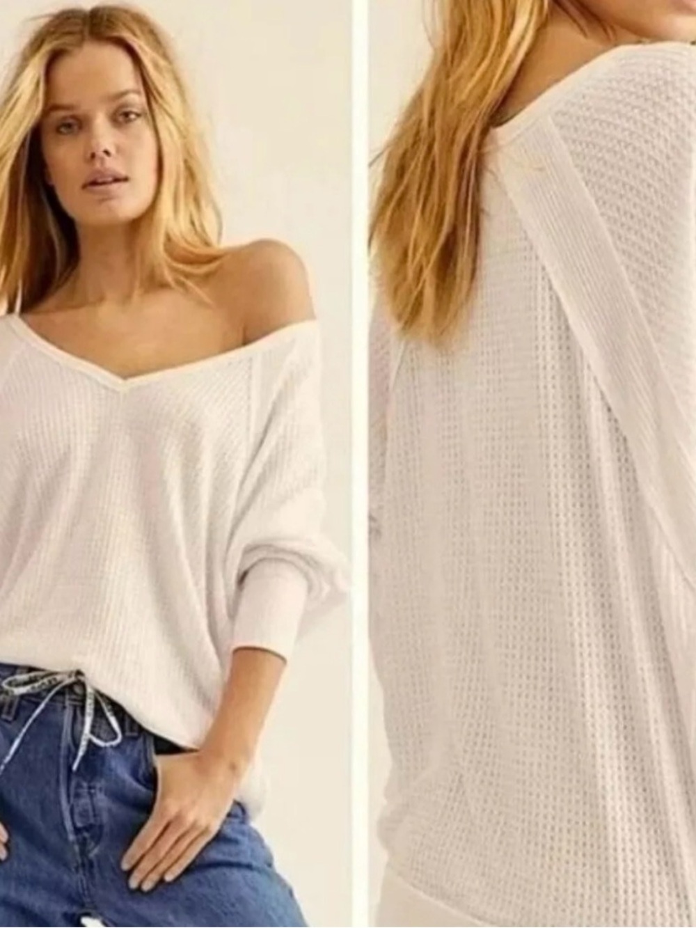 FREE PEOPLE Santa Clara thermal shirt